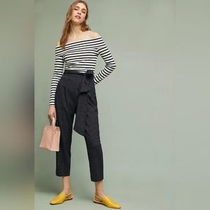 Anthropologie Landen Pinstriped Pants